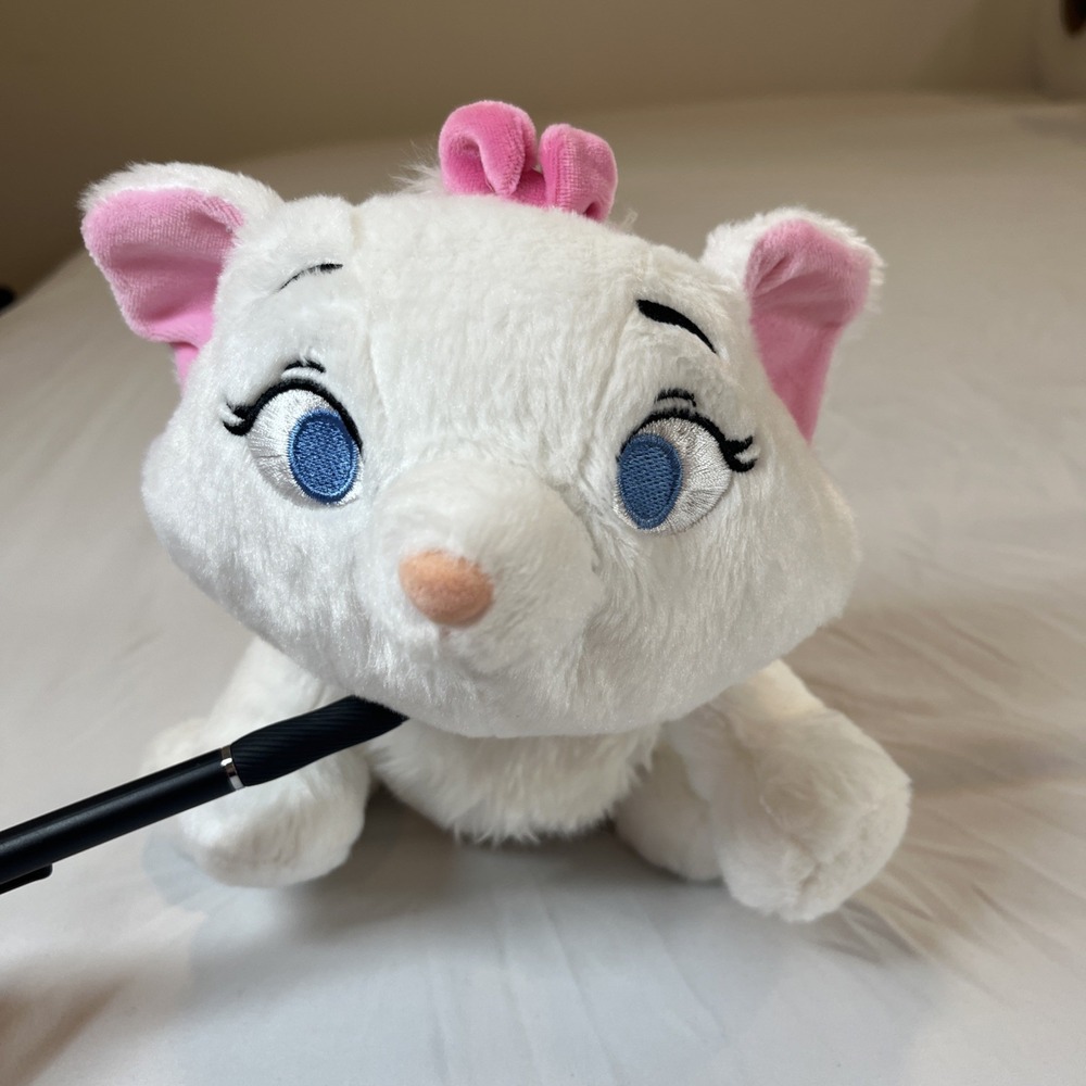 Disney Store Aristocats Marie White Cat Kitty Kitten‎ Plush Stuffed Animal Toy